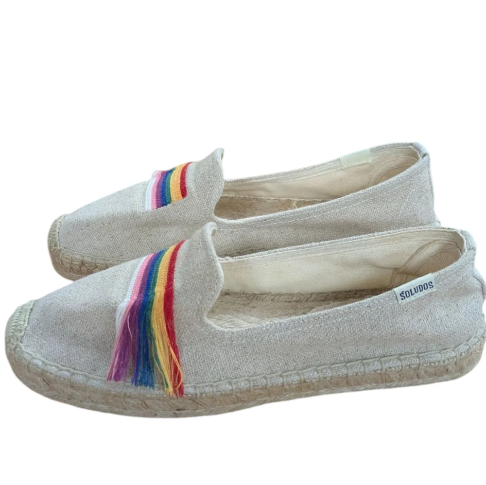 Soludos Pride Smoking Slipper Espadrille Size 6.5